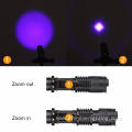 Aluminium Mini Pocket LED Semen Ultraviolet Torch Flashlight